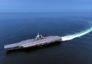 China’s newest aircraft carrier Fujian sails through the Taiwan Strait