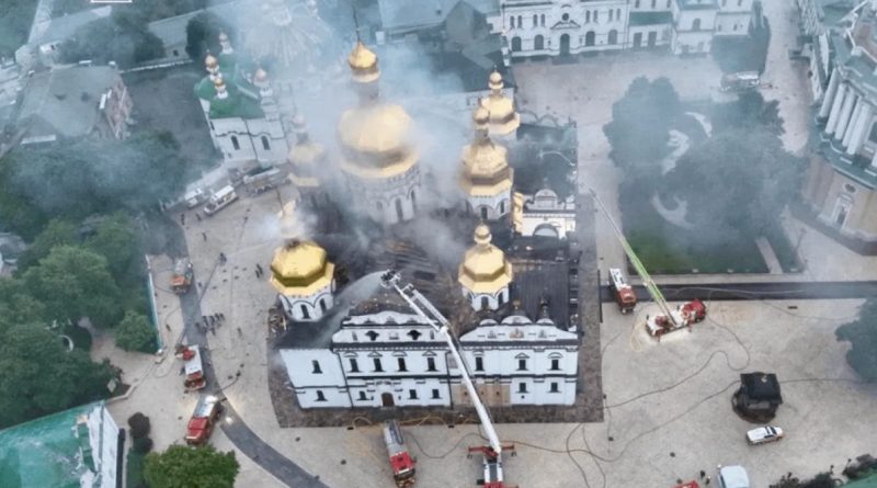 Ukraine war: Russian strikes kill nine and historic Kyiv cathedral damaged Ukraine war: Russian strikes kill nine and historic Kyiv cathedral damaged