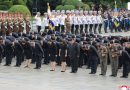 North Korea’s Kim Jong Un marks war anniversary with daughter by his side